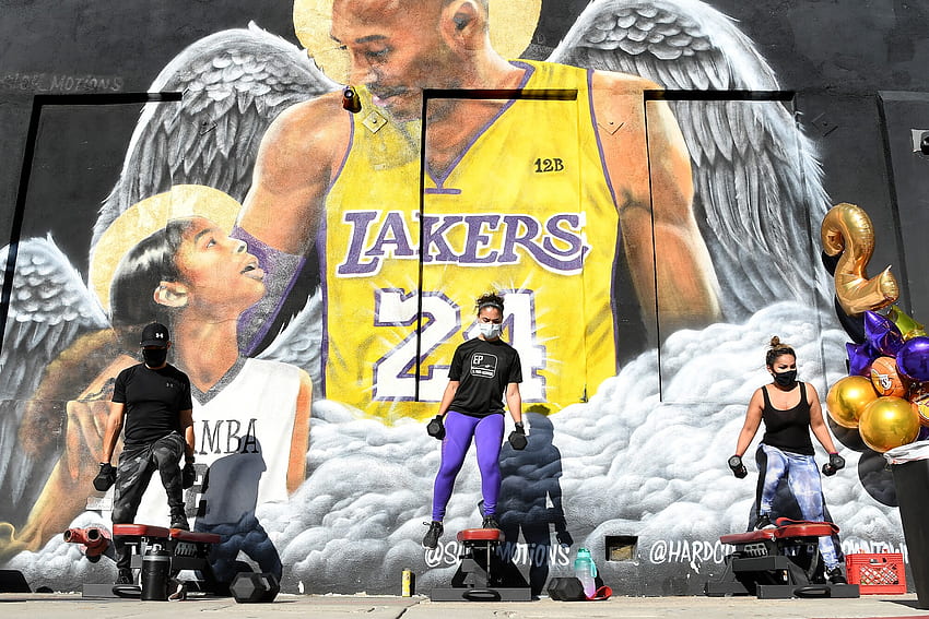 L.A. pays tribute on anniversary of Kobe Bryant's death - Los Angeles Times, Kobe Bryant Angel HD wallpaper