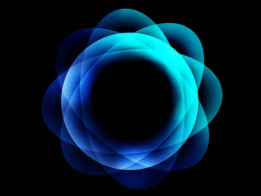 Tag Biru Aneh Lingkaran Abstrak Biru Cyan - Biru - - , Lingkaran Biru Hitam Wallpaper HD