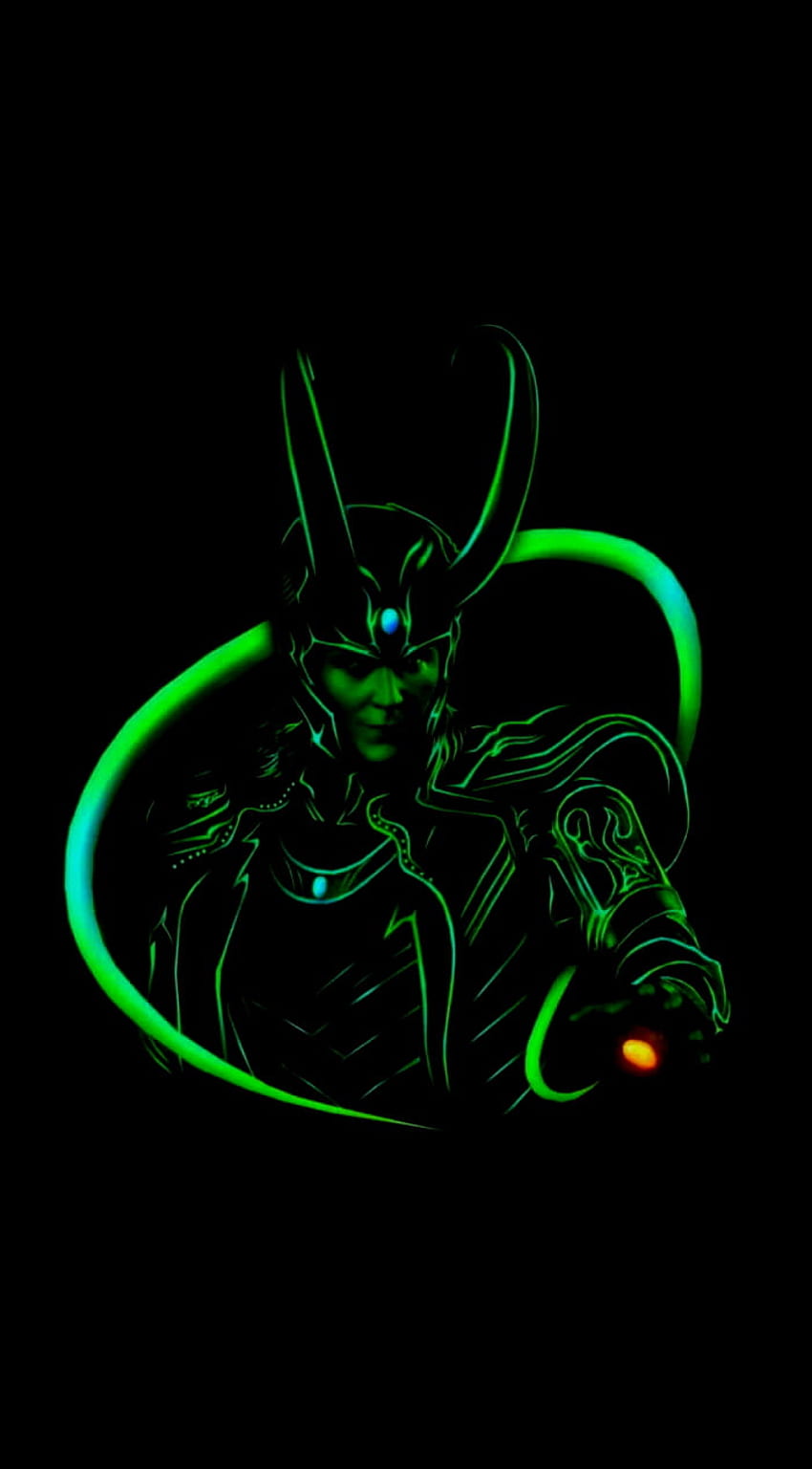 Loki, Loki Neon HD phone wallpaper