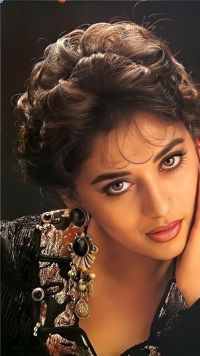 Madhuri Dixit, aktris bollywood wallpaper ponsel HD