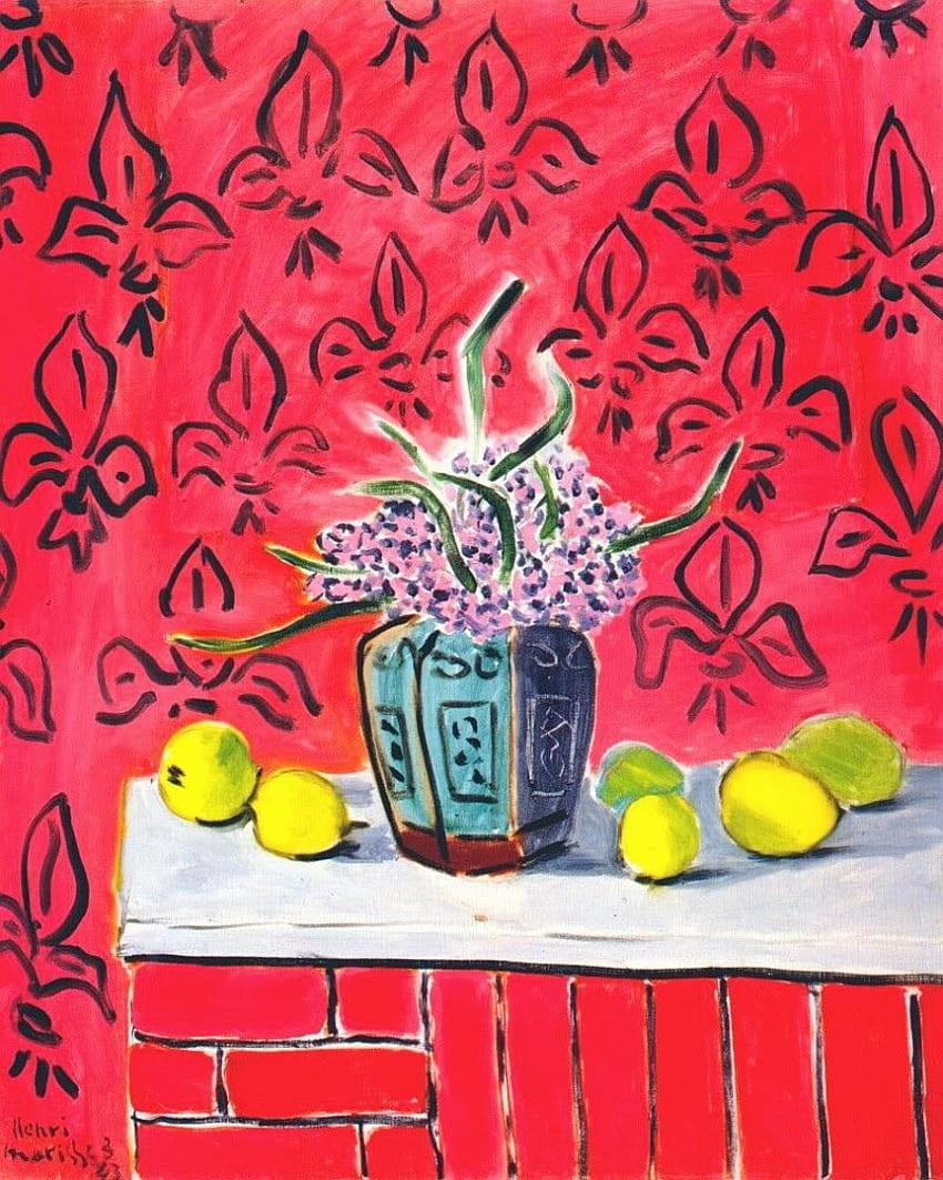Jacintos y limones, de flor de lis de Henri, Henri Matisse fondo de pantalla del teléfono