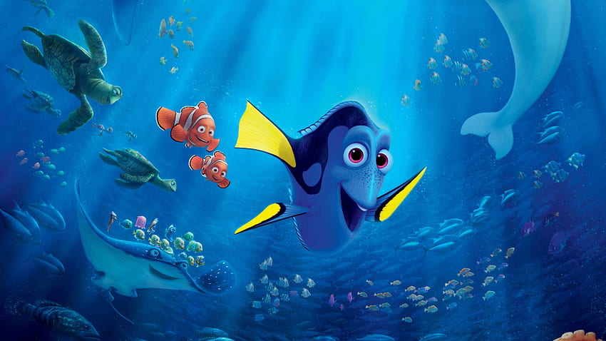 Buscando a Dory, nemo, tiburón, pez, Pixar, animación, Película fondo de pantalla