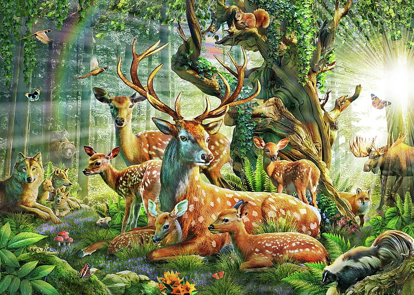 https://e0.pxfuel.com/wallpapers/116/663/desktop-wallpaper-deer-family-in-the-forest-adrian-chesterman-orange-tree-summer-fantasy-family-green-deer-luminos-forest-vara.jpg
