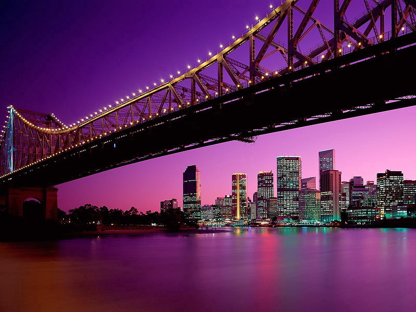Villes, Pont, Australie, Brisbane, State Of Queensland, State Of Nsw Fond d'écran HD