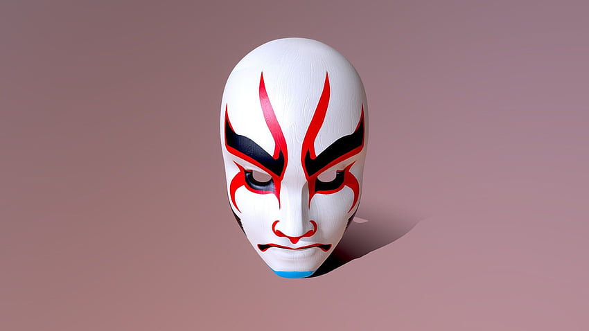 Kabuki Mask - 3D model by Kevin Mindreau 8d7ff69 HD wallpaper