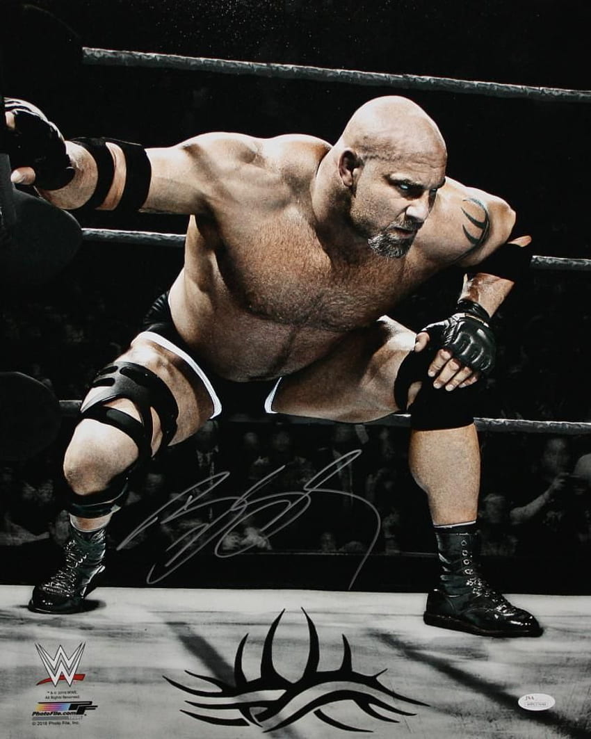 ビル・ゴールドバーグ 直筆サイン入り WWE Ready to Wrestle - JSA HD電話の壁紙