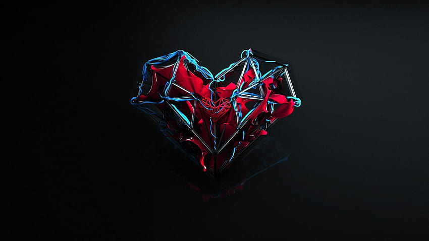 Black Heart, Abstract Dark Heart HD wallpaper | Pxfuel