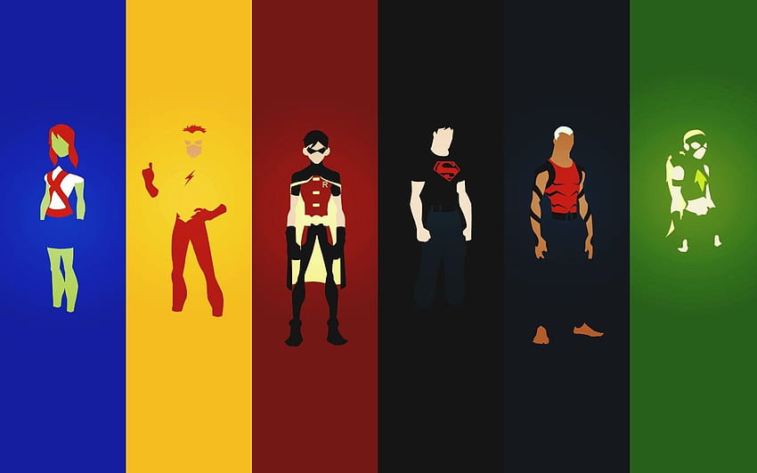 Robin (character), Minimalism, Young Justice, Kid Flash HD wallpaper