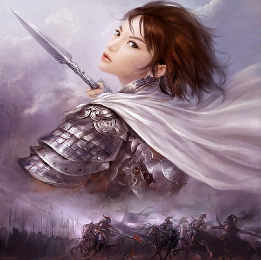 Assassin girl, warriror, girl, warrior girl HD wallpaper