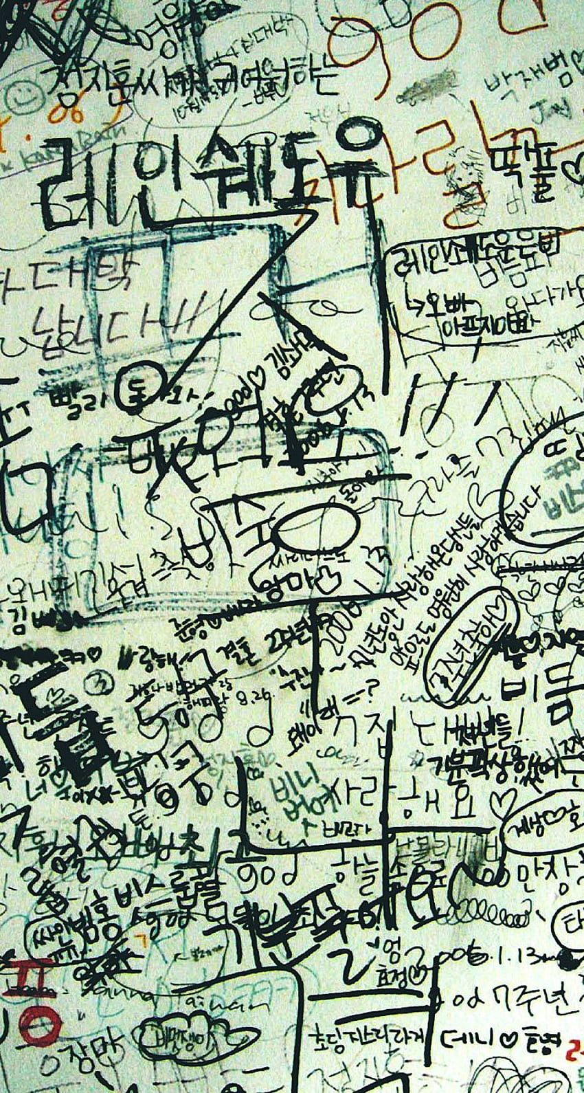 Wall Scribbles iPhone HD phone wallpaper