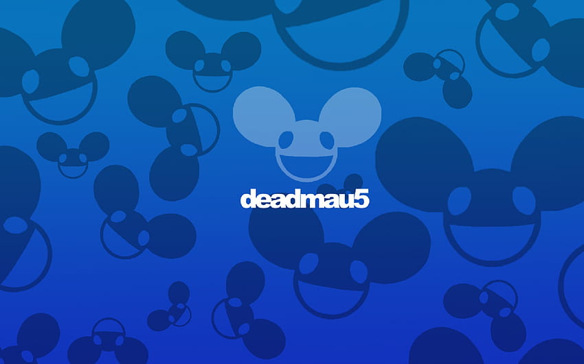 deadmau5, musik, mau5, logo, biru Wallpaper HD