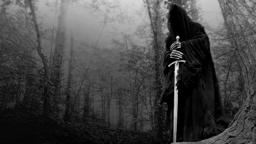 Espada de muerte gótica oscura., Muerte negra fondo de pantalla
