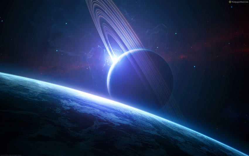 Najlepsza przestrzeń, planeta Saturn Tapeta HD