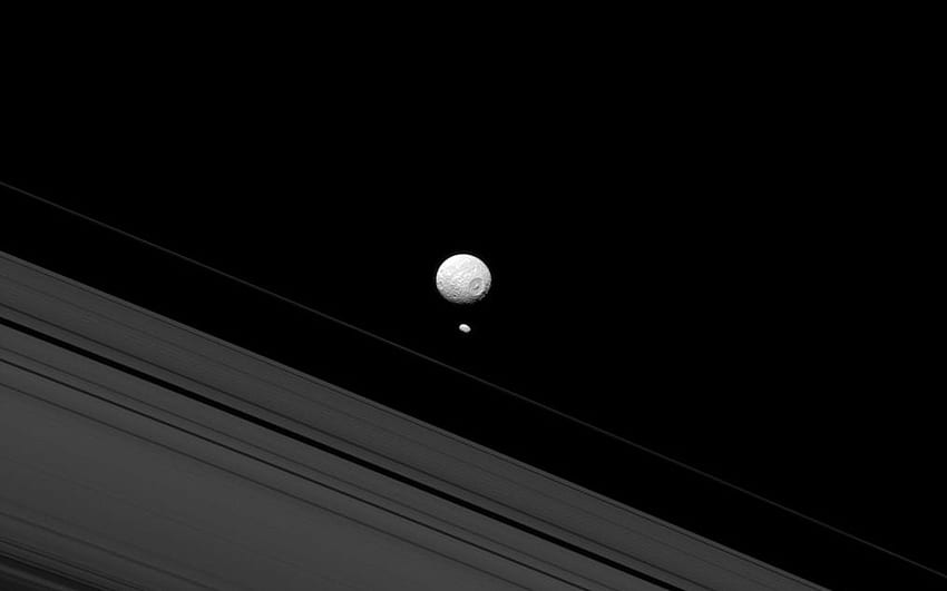 Space : - NASA Jet Propulsion Laboratory, Black and White Saturn HD wallpaper