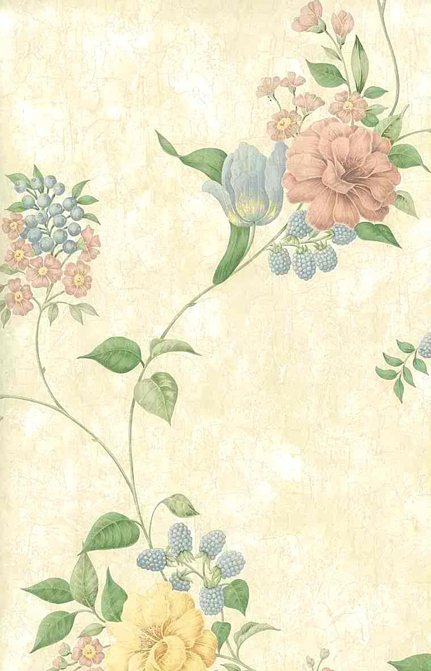 Y flores pastel vintage fondo de pantalla del teléfono | Pxfuel