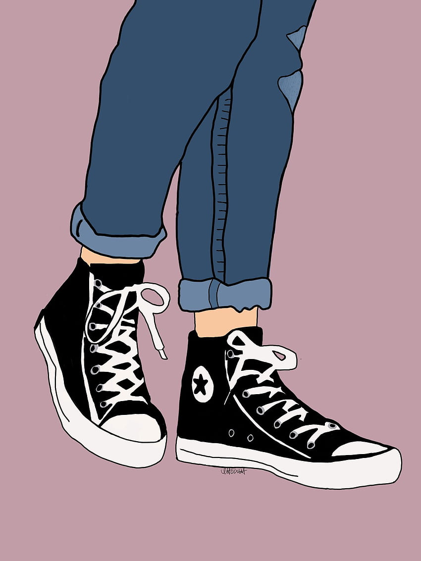 Isabella Hocutt on A R T. Fashion illustration shoes, Cute canvas paintings, Illustration art girl, Cute Converse HD phone wallpaper