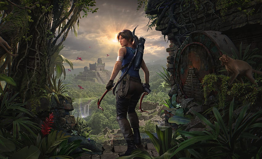 Explorer, videojuego, Lara Croft, Shadow of the Tomb Raider fondo de pantalla