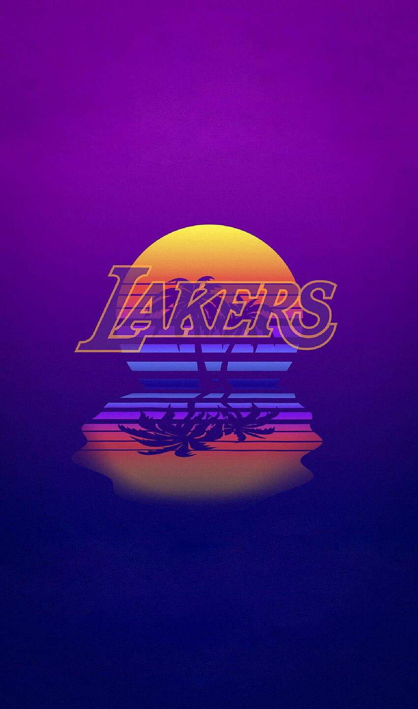 If anyone was looking for a phone of this Lakers logo that was posted today : lakers, NBA Logo HD phone wallpaper