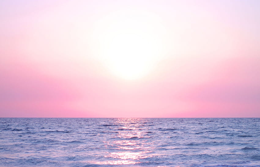 lever de soleil rose - Fond d'écran HD