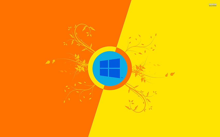 Windows 10 Yellow HD wallpaper