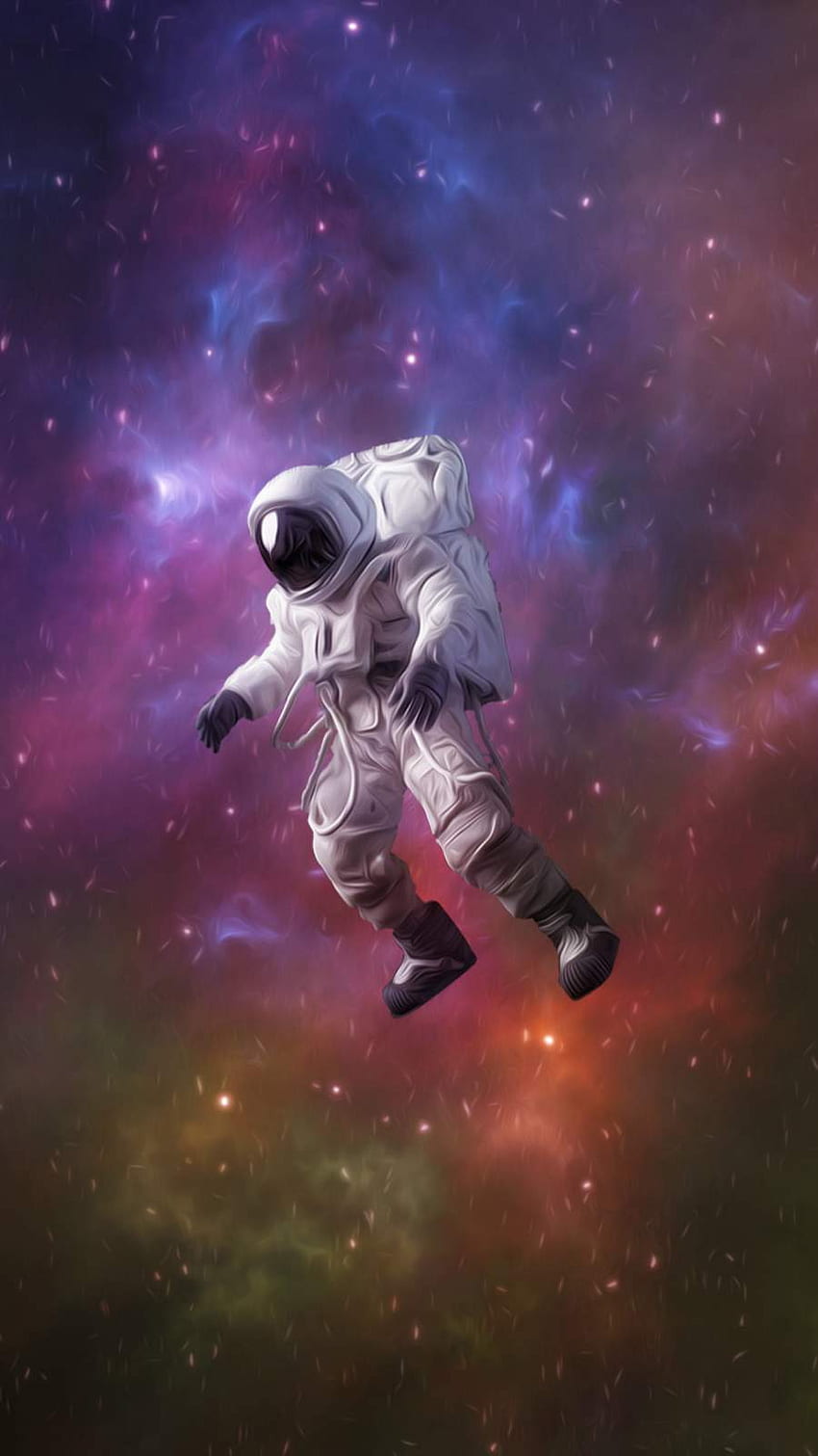 Astronaut Wallpaper 4K, Cosmos, Gargantua black hole