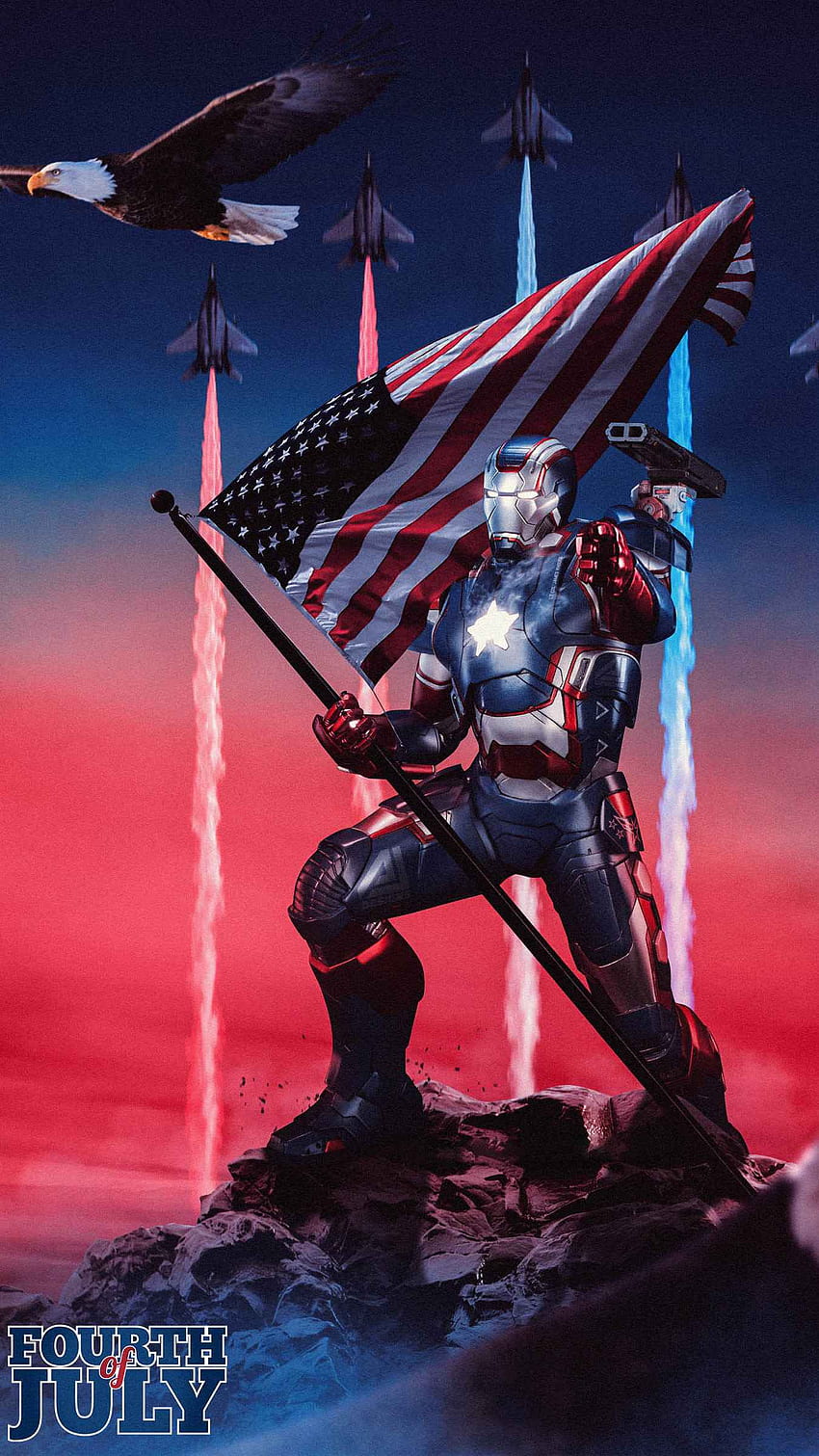 4th Of July Patriots Day War Machine IPhone - IPhone : iPhone, Iron Patriot iPhone HD phone wallpaper
