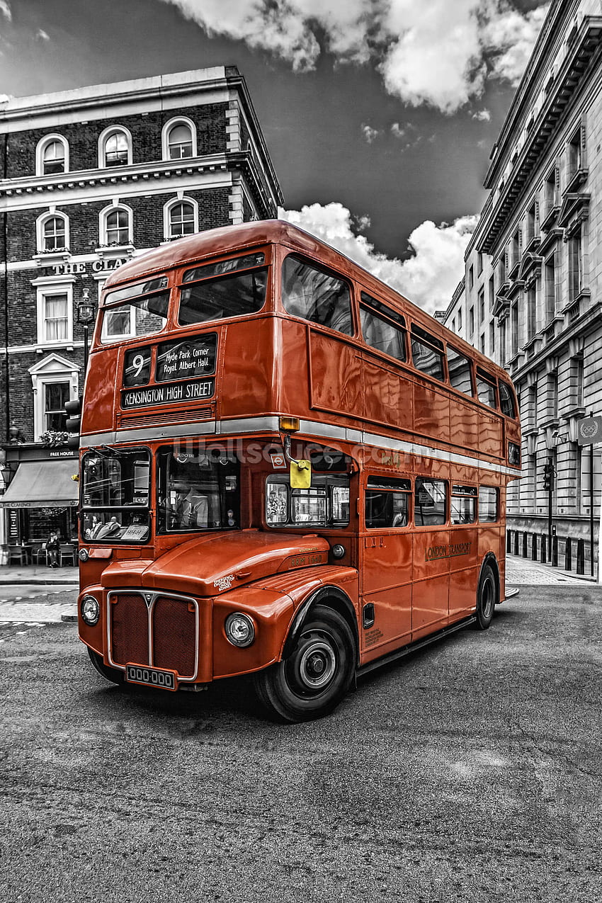 London Bus Colourwash HD phone wallpaper