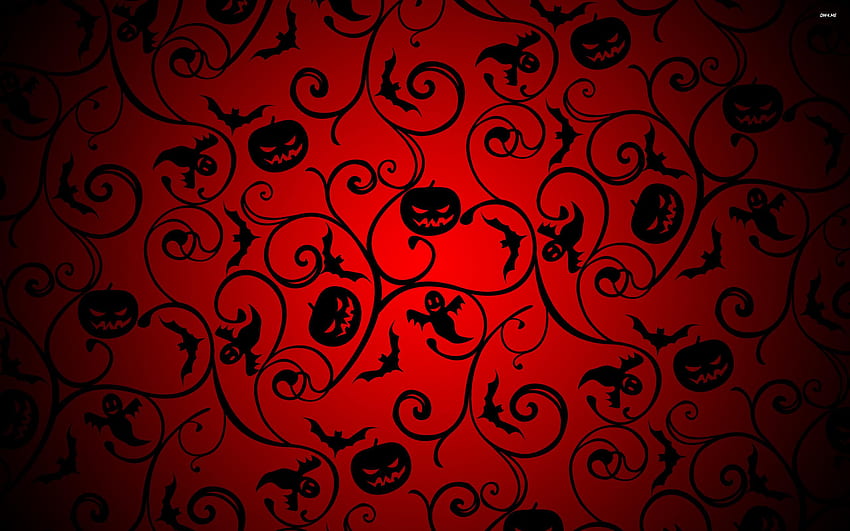 Halloween Pattern Group HD wallpaper