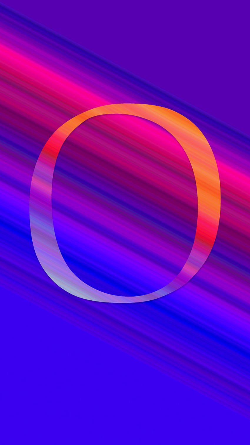 O initial, Alphabet, Intersection, Gradient, REET, Blue, Purple, LOGO, Orange HD phone wallpaper
