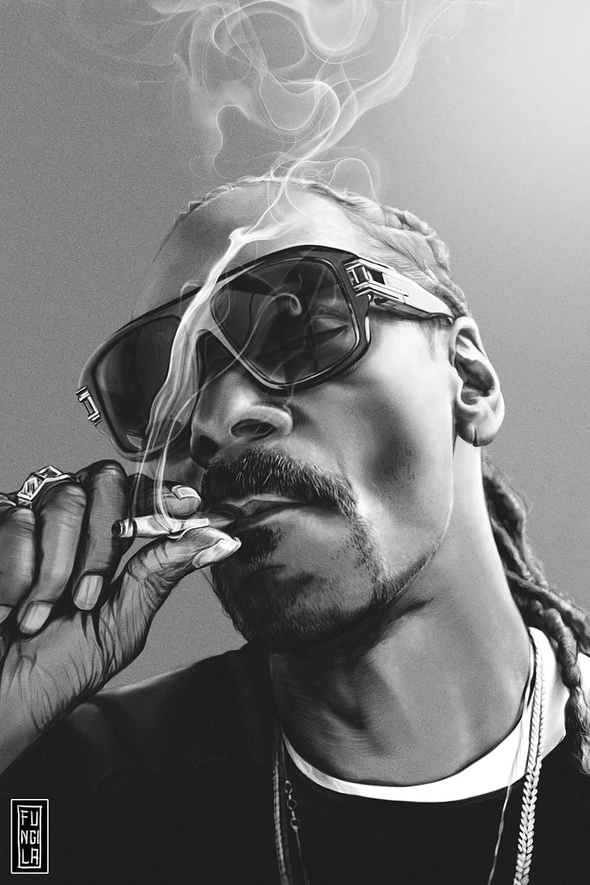 Khalifa i Snoop Dogg palą, młody Snoop Dogg Tapeta na telefon HD