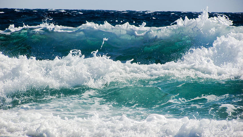 ธรรมชาติ ทะเล สเปรย์ โฟม เซิร์ฟ คลื่น วอลล์เปเปอร์ HD