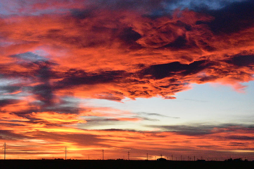 склад от красиви, облаци, облачен залез, залез Ню Мексико HD тапет