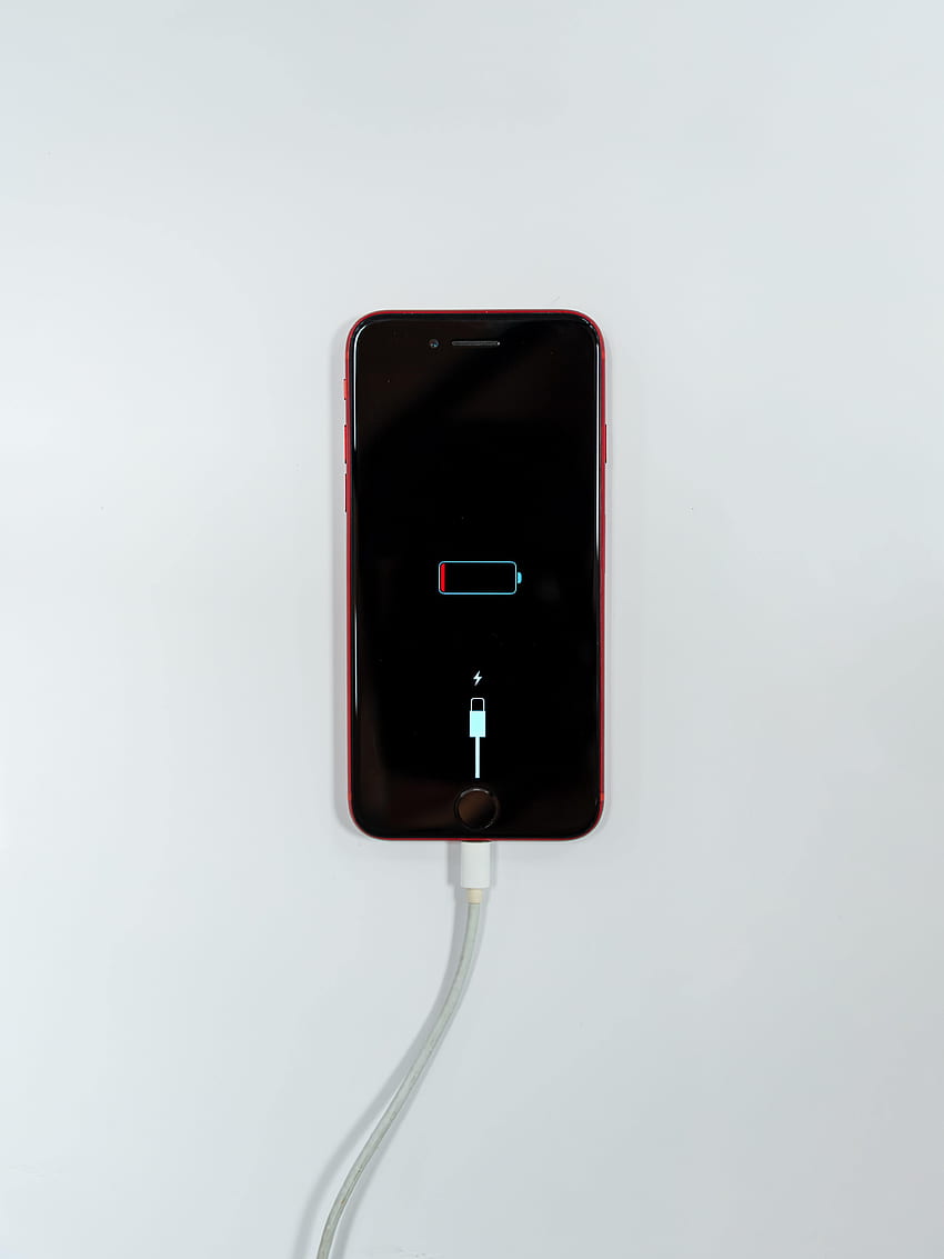 Telephone, White Background, Battery, Charging HD phone wallpaper