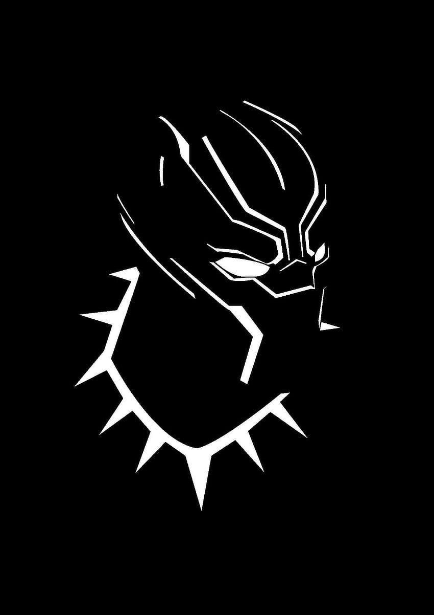 MCU Black Panther (Black & White Art). Black panther marvel, Black panther , Black panther, Black Panther Marvel Logo HD phone wallpaper