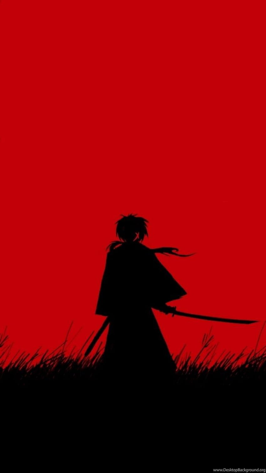 IPhone 6 Anime Rurouni Kenshin, Kenshin Himura fondo de pantalla del teléfono