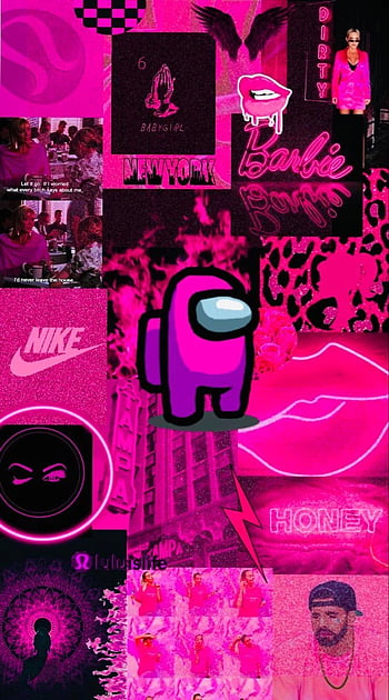 Download Supreme And Nike Among Us iPhone Wallpaper