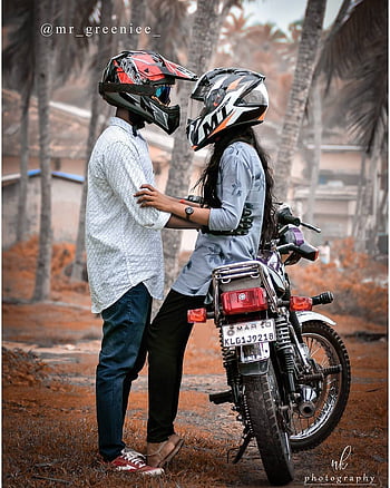 Couple on bike HD wallpapers | Pxfuel