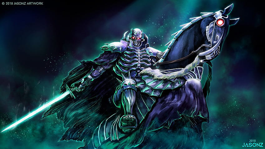 Skull Knight Berserk, Skeleton Knight HD wallpaper