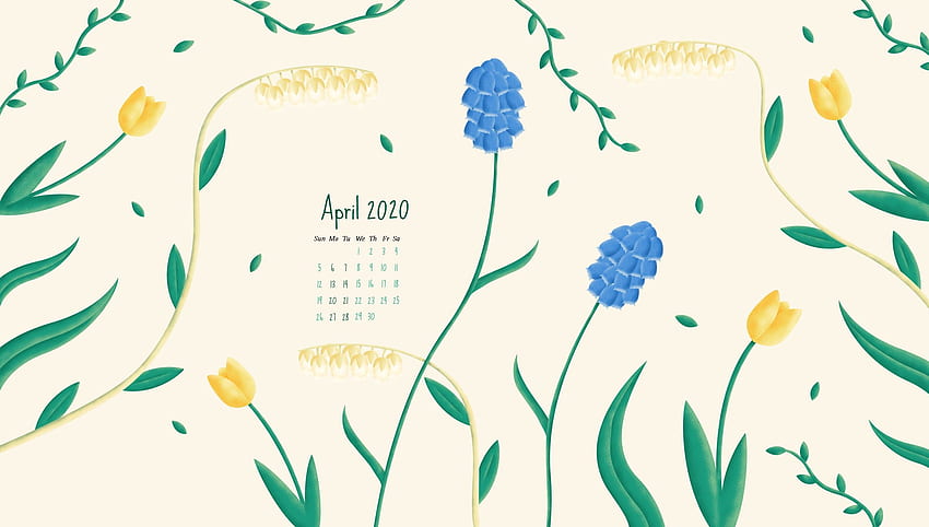 April Desktop Wallpaper  21 Cute  Free April 2023 Calendar Backgrounds
