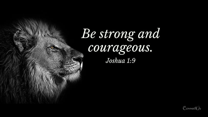 Cristiani con versetti biblici – ConnectUS, Lion Motivation Bible Sfondo HD