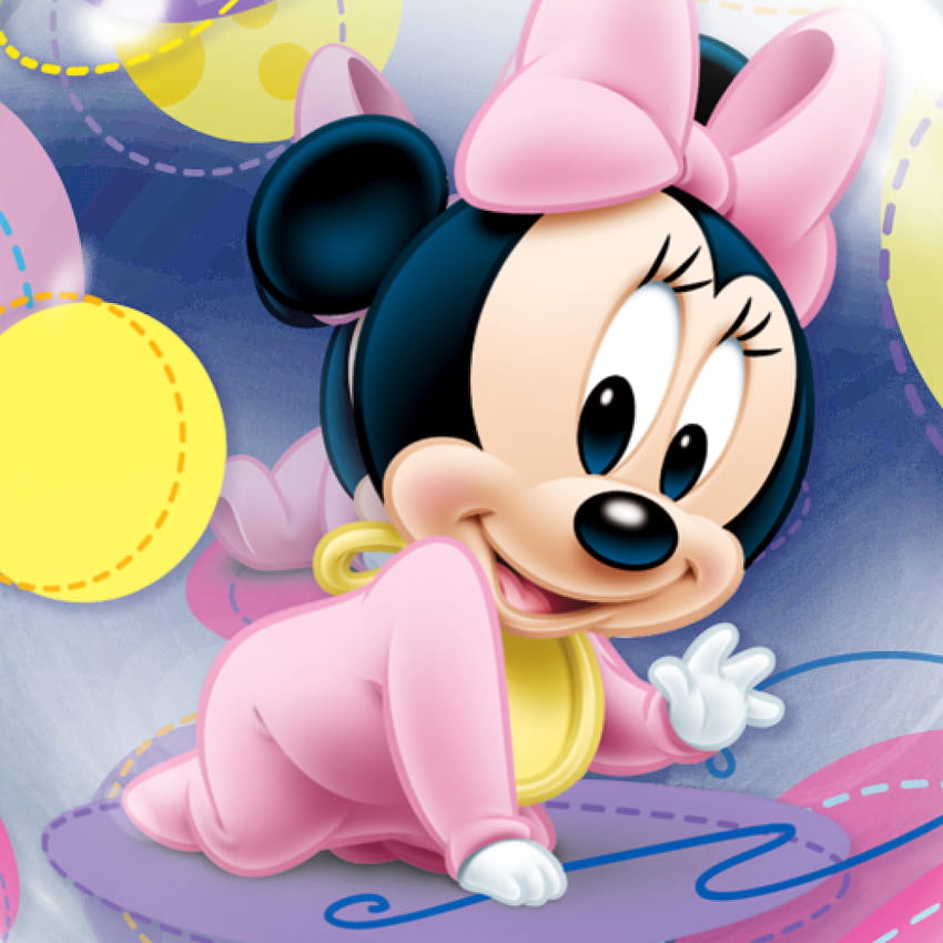 Baby Minnie Mouse Ba Minnie Mouse Bubble Balloon HD phone wallpaper ...