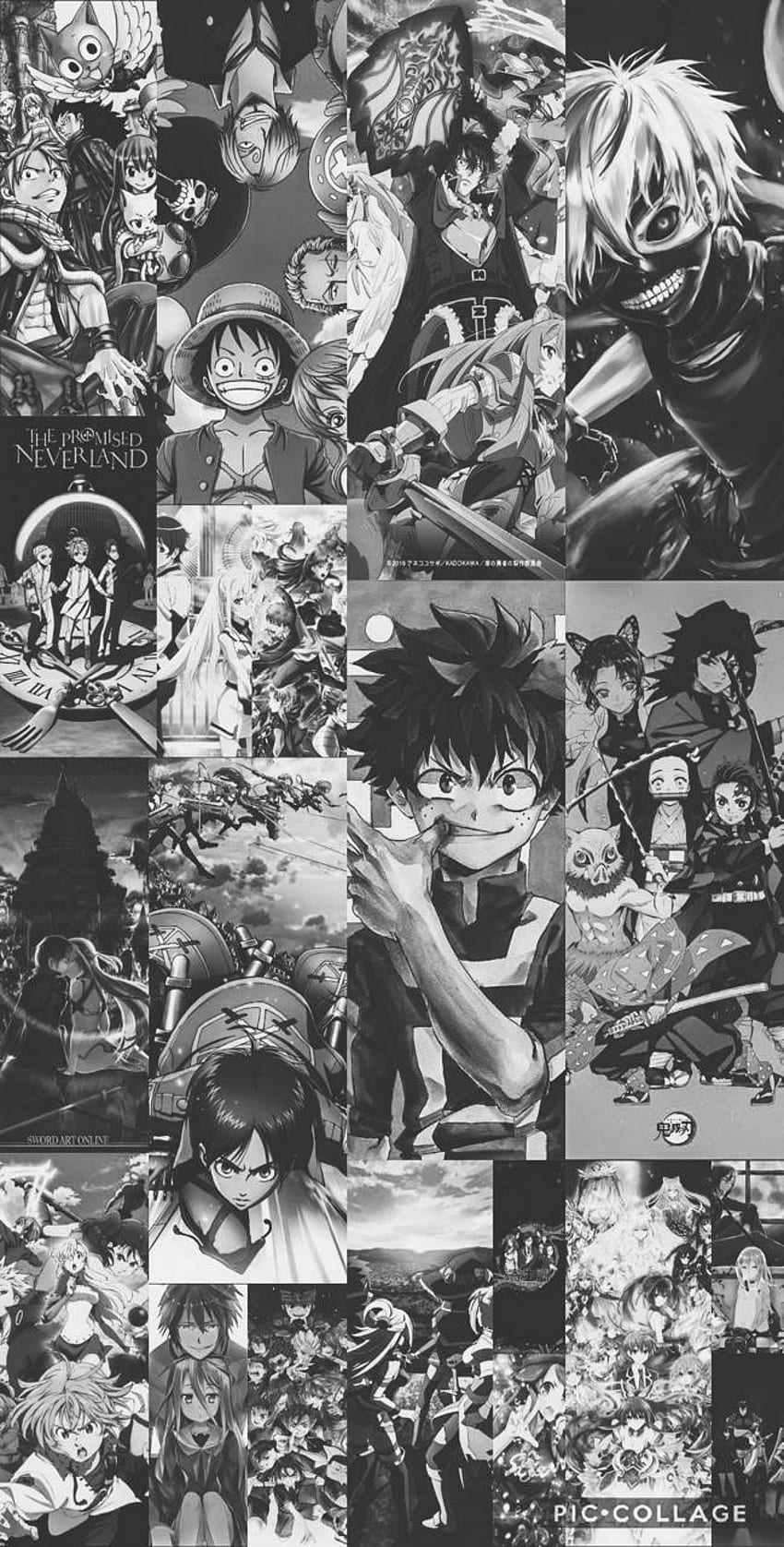 Anime, Black White Anime HD phone wallpaper