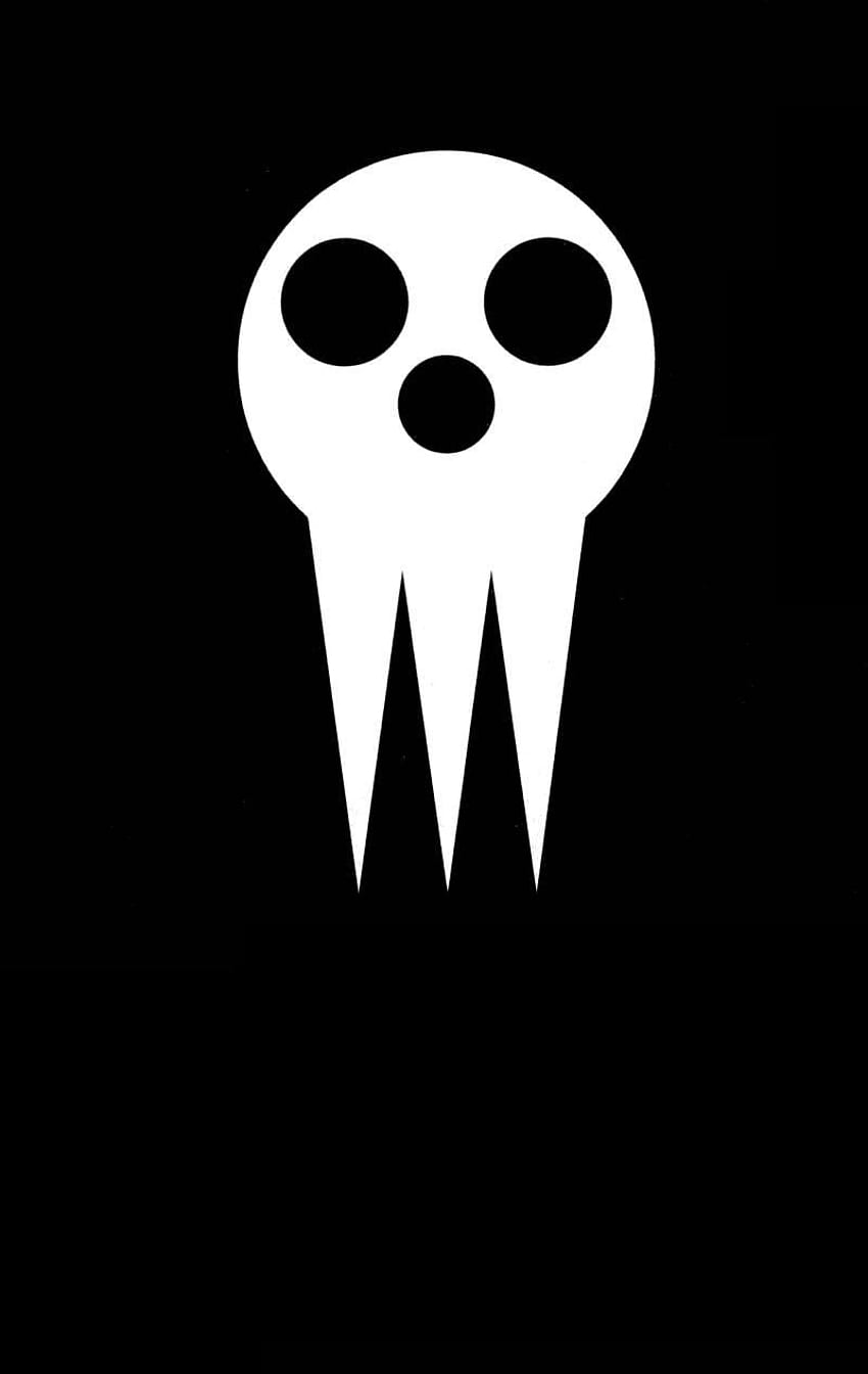 Shinigami Death L'emblème de la famille Kid. Mort de mangeur d'âme, mangeur d'âme, âme d'anime, logo de mangeur d'âme Fond d'écran de téléphone HD