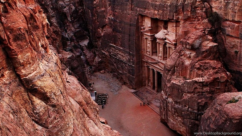Cultura Patrimonio de la Humanidad por la Unesco Petra Arqueológico. fondo de pantalla