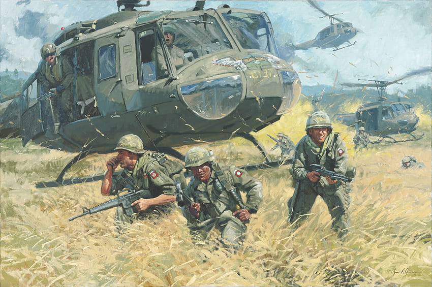Pinturas de la guerra de Vietnam, arte de la guerra de Vietnam fondo de pantalla