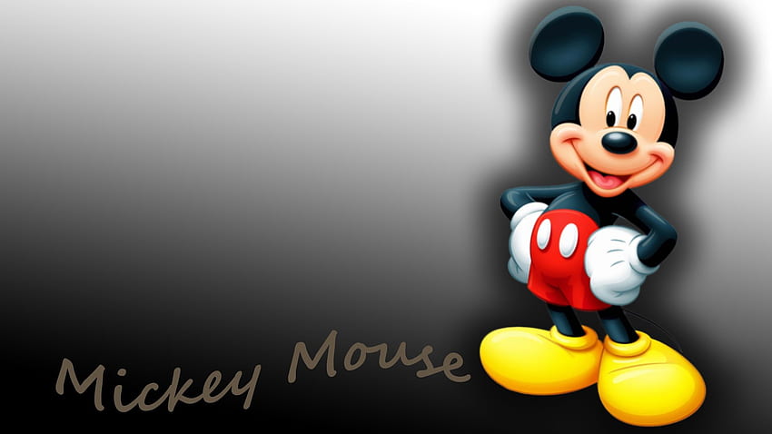Mickey Mouse 3D, Cartoon Black HD wallpaper | Pxfuel