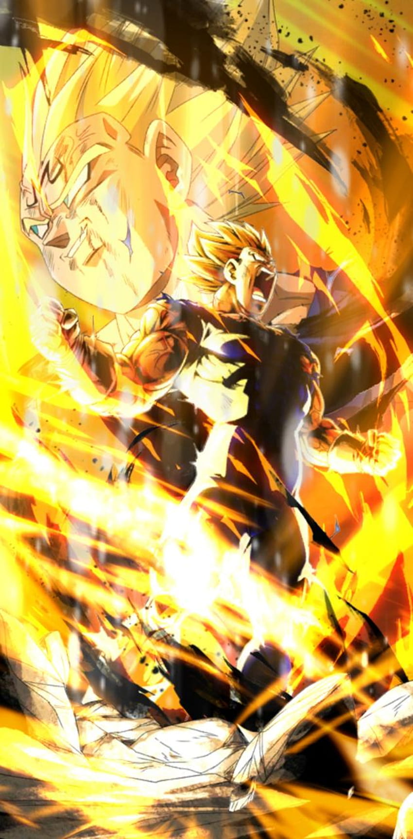 Goku vs Majin Vegeta wallpaper by Eduardo_Neira - Download on ZEDGE™ | 8ae1
