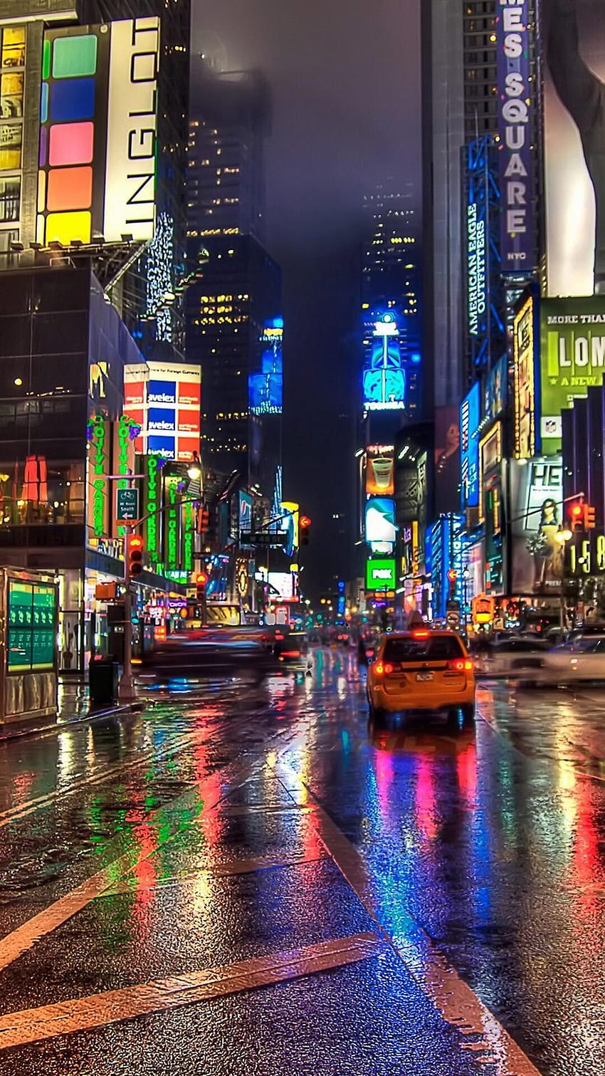 Piękny !. iPhone w Nowym Jorku, Times Square Tapeta na telefon HD