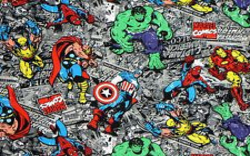 Marvel Comic Strip, Buku Komik Avengers Wallpaper HD