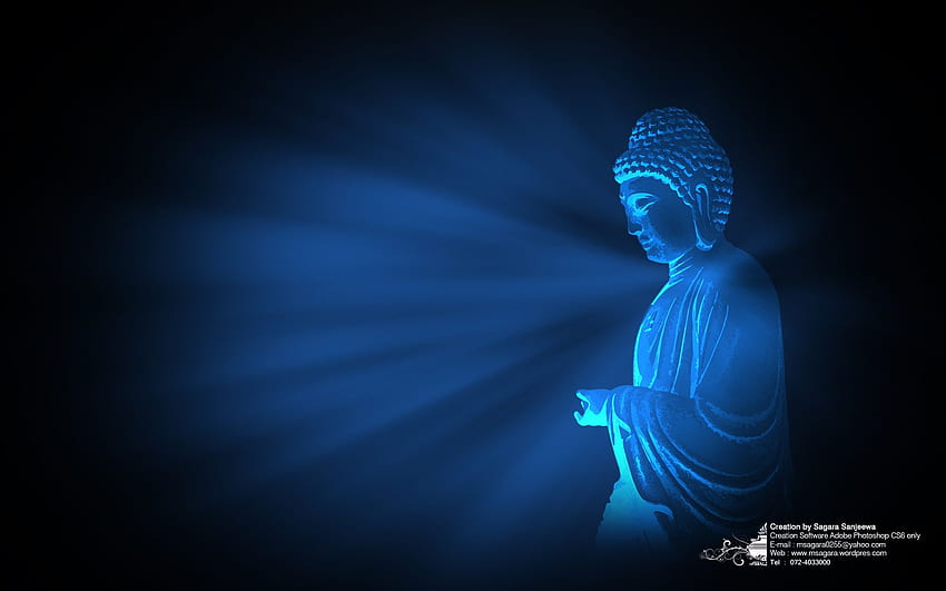 Budda iPhone, niebieski Budda Tapeta HD